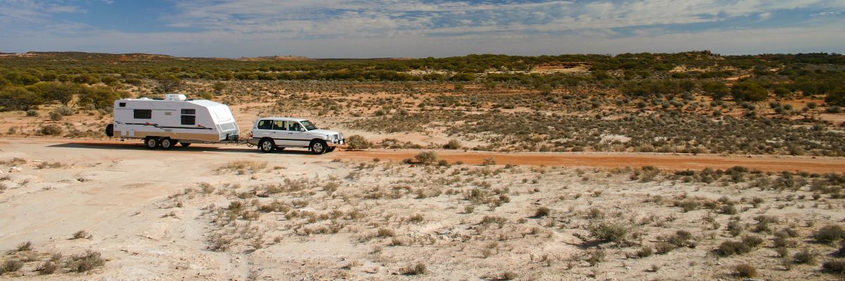 cars off road in the outback