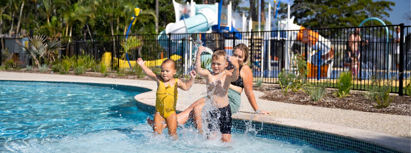 Kids at Discovery Parks - Forster Waterpark