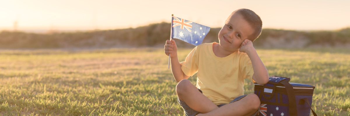 Australia day kid 