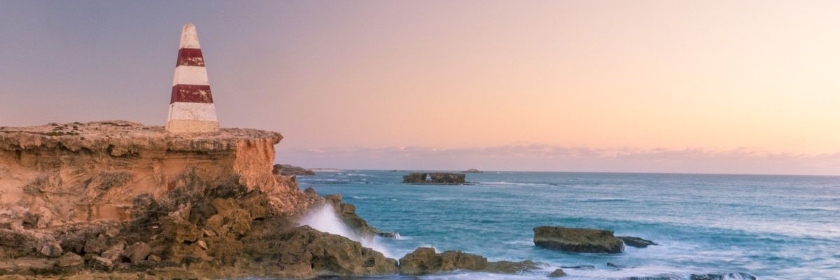 robe light house at sunset 